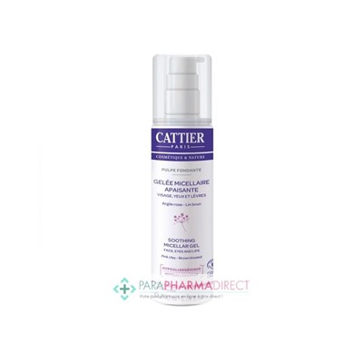 Cattier Gelée Micellaire Apaisante Visage, Yeux & Lèvres Hypoallergénique BIO 200ml