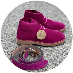 AB.Z. SAFARY MAGENTA+Ab.Zapatos Pelle cinturon (140) Magenta АКЦИЯ