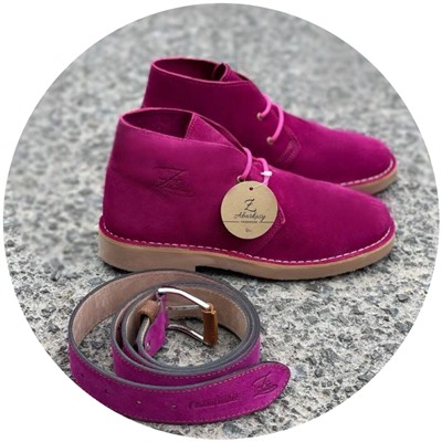 AB.Z. SAFARY MAGENTA+Ab.Zapatos Pelle cinturon (140) Magenta АКЦИЯ