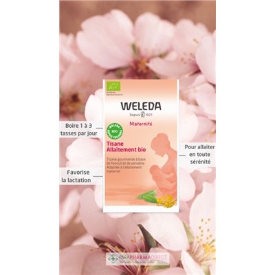 Weleda Maternité Tisane Allaitement BIO 2x20 sachetsLot  × 2