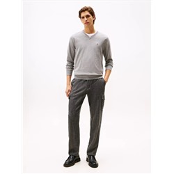 Solid Logo V-Neck Sweater