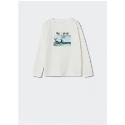 Camiseta algodón estampada -  Niño | MANGO OUTLET España