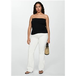 Jeans flare tiro medio