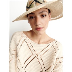 Pullover mit Lochmuster