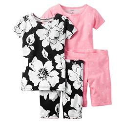 4-Piece Snug Fit Cotton PJs