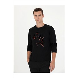 Pierre Cardin Siyah Regular Fit Sweatshirt G021SZ082.000.1791850.VR0046