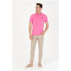 Erkek Pembe Basic Tişört