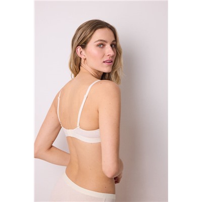 Sujetador push up GORGEOUS algodón marfil