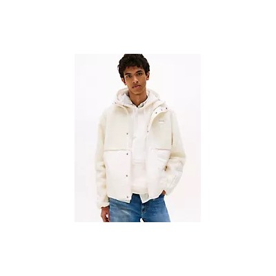 Tommy Jeans Mixed Media Teddy Jacket