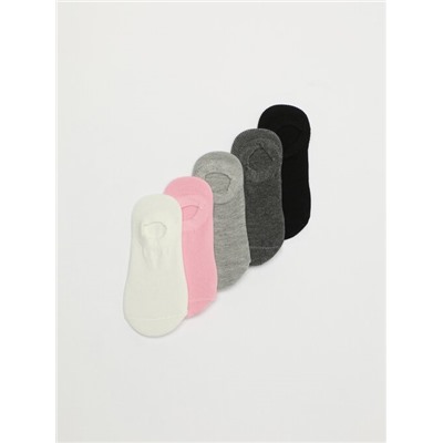 5-PACK OF BASIC NO-SHOW SOCKS
