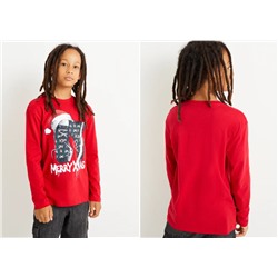 Weihnachts-Langarmshirt