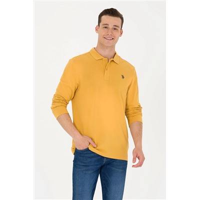 Erkek Hardal Basic Sweatshirt