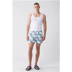 Avva Erkek Multicolour Hızlı Kuruyan Baskılı Standart Boy Mayo Deniz Şortu E003802
