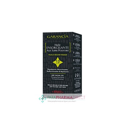 Garancia Huile Ensorcelante aux Super Pouvoirs Repulpant Nourrissant Raffermissant Apaisant 25ml