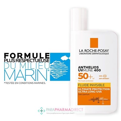 La Roche Posay Anthelios UVmune 400 - SPF50+ - Fluide Invisible - Sans Parfum 50ml
