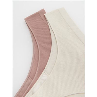Nahtlose Tangaslips, 2er-Pack