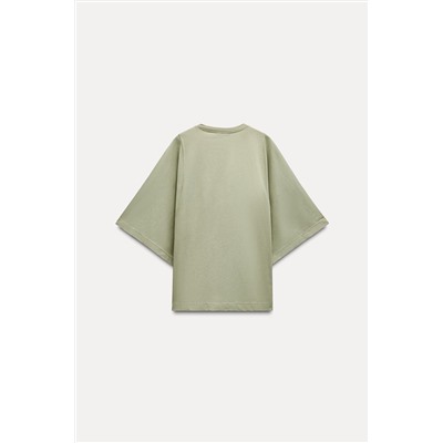 KIMONO SLEEVE COTTON T-SHIRT