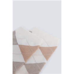 Calcetín largo rombos