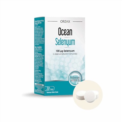 Ocean Selenium, ORZAX, Селен, 30 таблеток, 100 мкг