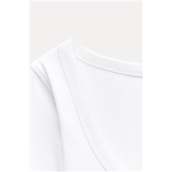 SCOOP NECK T-SHIRT