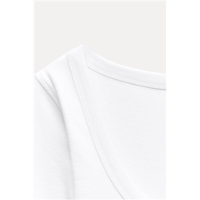 SCOOP NECK T-SHIRT