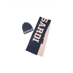 Gorro y bufanda Dechaa Azul marino