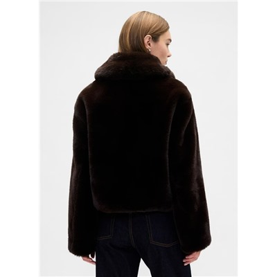 100% Recycled Relaxed Faux-Fur Jacket