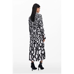 Vestido midi lettering