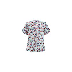 Happy Scrubs® Oh Happy Day Amazing Aqua Scrub Top