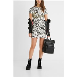 Vestido corto pichi animal print