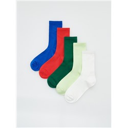 Socken mit hohem Baumwollanteil, 5er-Pack