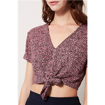 Camiseta Rosa y negro