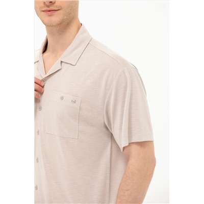 Erkek Taş Comfort Polo Yaka Tişört