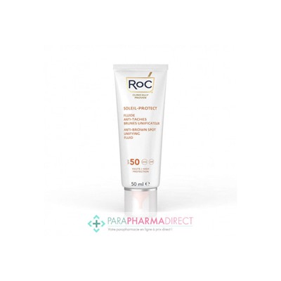 RoC Soleil-Protect Fluide Solaire Anti-Taches Brunes Unificateur SPF50+ 50ml