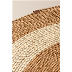 Alsace Yuvarlak Kilim - Naturel/Krem - 120 cm
