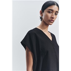 ZW COLLECTION FLOWING V-NECK TOP