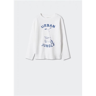 Camiseta algodón estampado -  Niño | MANGO OUTLET España