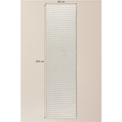 Vivre Bubble Halı - Krem - 80x300 cm