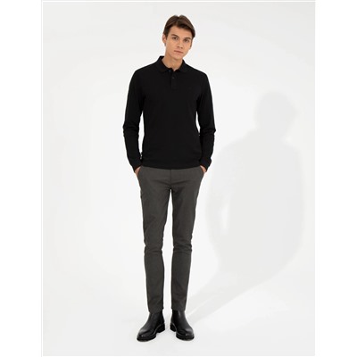 Siyah Slim Fit Sweatshirt