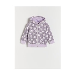 Kapuzenjacke mit Hunde- und Katzendruck