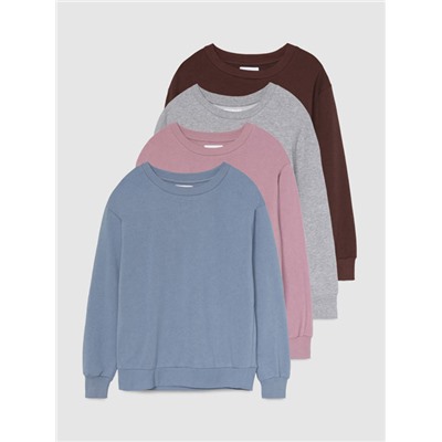 PACK OF 4 BASIC SWEATSHIRTS