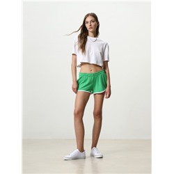 BASIC PLUSH SHORTS WITH PIPING