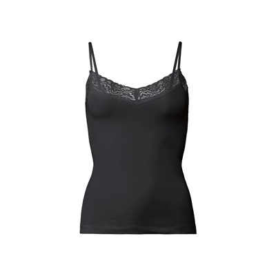 ESMARA® Lingerie ESMARA® Spaghettiträgerhemden Damen, 3 Stück, mit Bio-Baumwolle und Elasthan