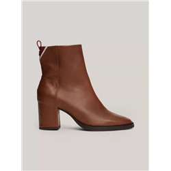 Monogram Leather Ankle Boot