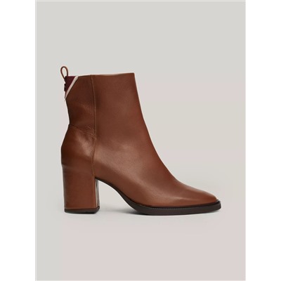 Monogram Leather Ankle Boot