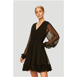 Vestido evasé Negro