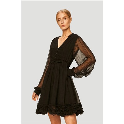 Vestido evasé Negro