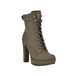 GUESS Women's Tetia Heeled Hiker Lug Sole Booties