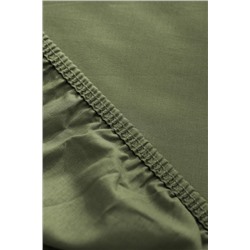 Manon King Size %100 Pamuk Ranforce Lastikli Çarşaf - Haki