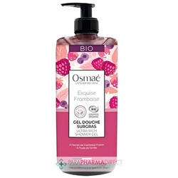 Osmaé Exquise Framboise - Gel Douche Surgras BIO 1 Litre